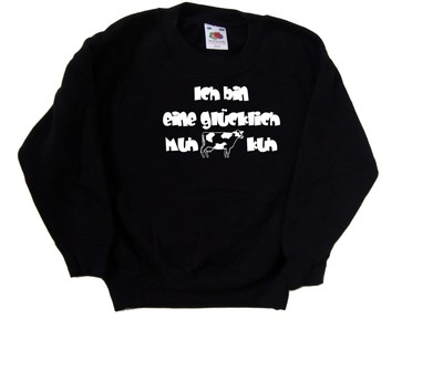 Ich bin eine glücklich Muh-K lustiges Kinder Pulli