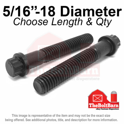 #ad #ad 5 16quot; 18 Coarse 12 Point Flange Screws Alloy Steel Black Pick Length amp; Qty $419.98