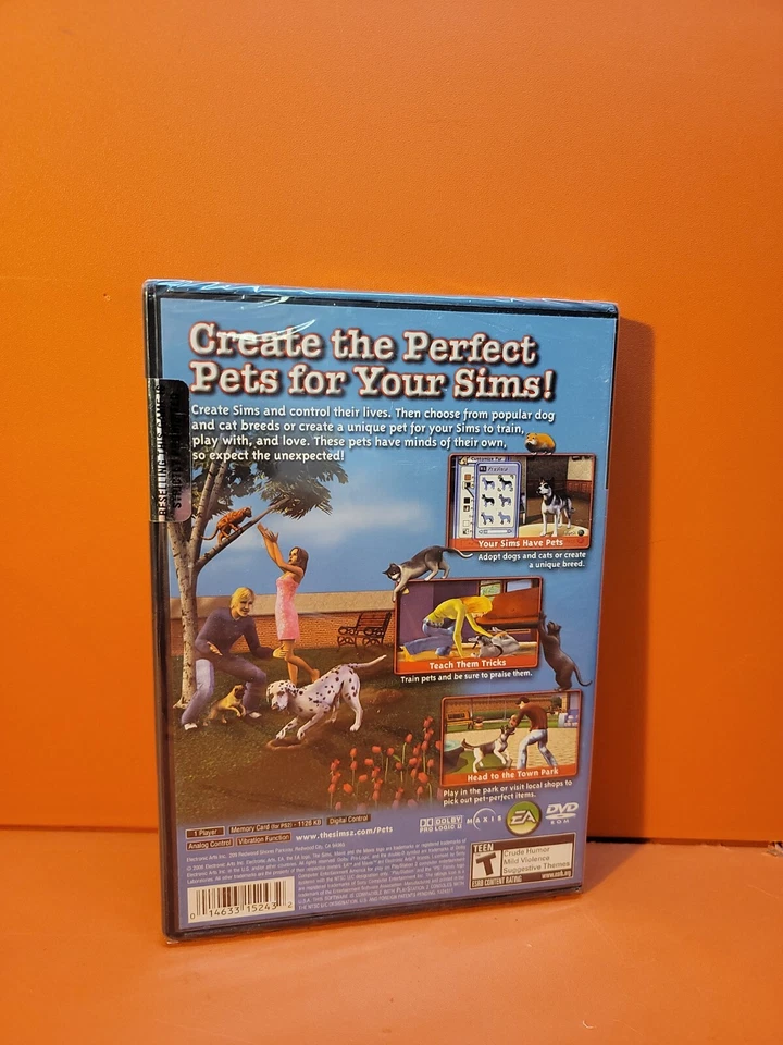 Rare EA Experience Sims 2: Pets (Sony PlayStation 2 PS2, 2006) Sealed NIB - Image 2 of 3