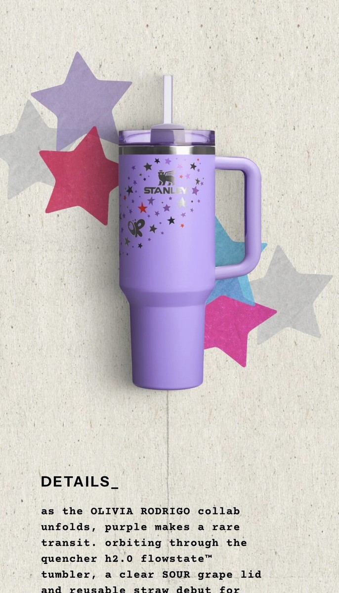 Stanley Olivia Rodrigo H2.0 Tumbler 40oz In Hand🙌 | eBay