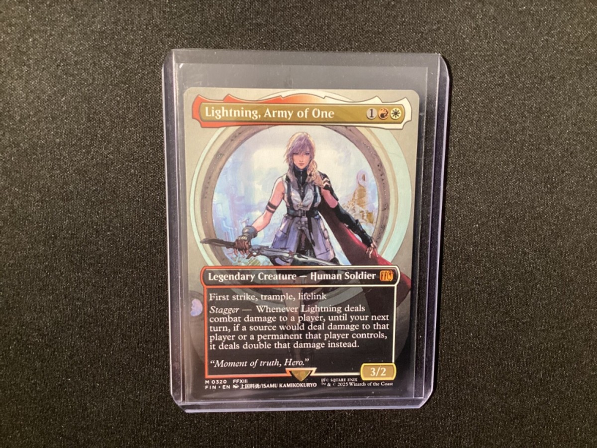 MTG Lightning，Army of One 英語　拡張FOIL Lightning, Army of One (#498) (Extended Art) | FINAL FANTASY