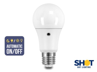 SHOT BOT LIGHTING LED Birne E27 10,7W=75W mit Dämmerungssensor