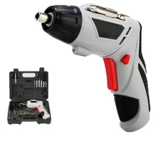 220V Electric Screwdriver Rechargeable Household Electric Driver 45pc Power Tool