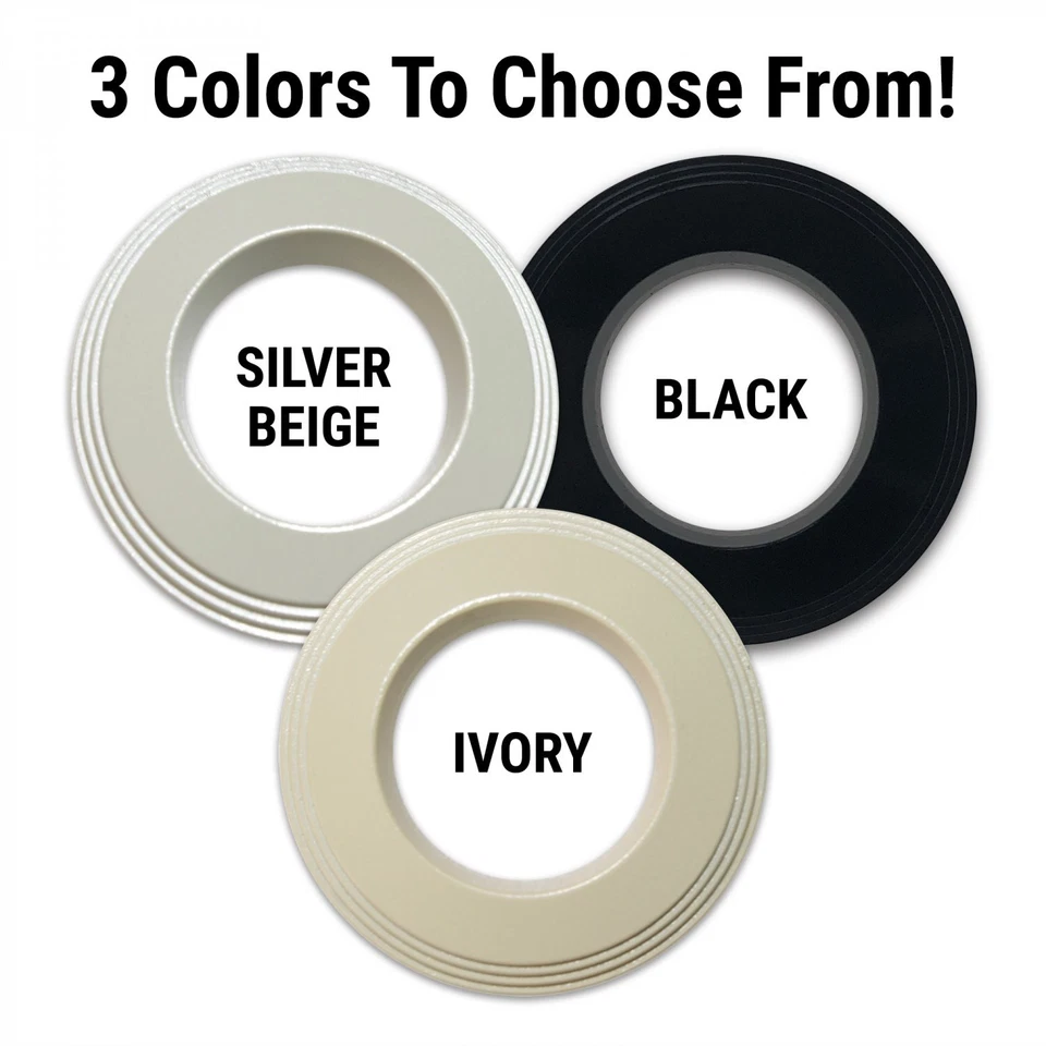 Magnetic Ignition Switch (AUS.AUF.KURBEL) Trim Ring Cover (Silver Beige) For VW - Image 3 of 4