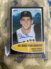 2020 Topps Heritage High Number STEVE BLASS Auto /71 World Series Champs 1:8,766