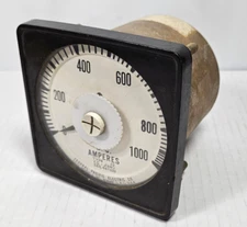 Federal Pacific Electric Company Ship Gauge Type JD 50MV 661030 D.C. Amperemeter