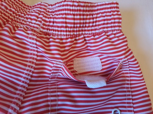 Jungen Kleinkind Southbound Badehose 2T Preppy Active rot gestreift Badeanzug  - Bild 5 von 6