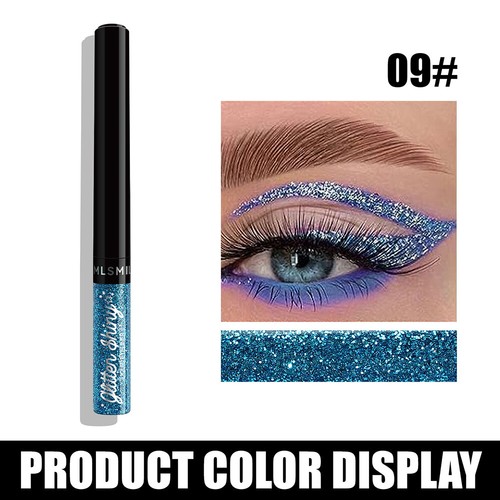 Metallic Eyeliner Liquid Eyeshadow Glitter Sequin Diamond Shimmer Eye Shadow ~ - Picture 21 of 36