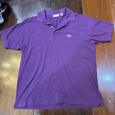 Lacoste Polo Shirt, Classic Fit, US Large, Purple