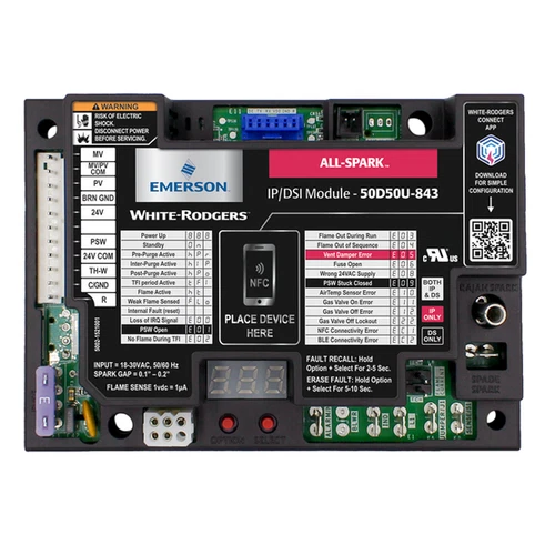 White-Rodgers 50D50U-843 All-Spark Intermittent Pilot/Direct Spark Ign Board