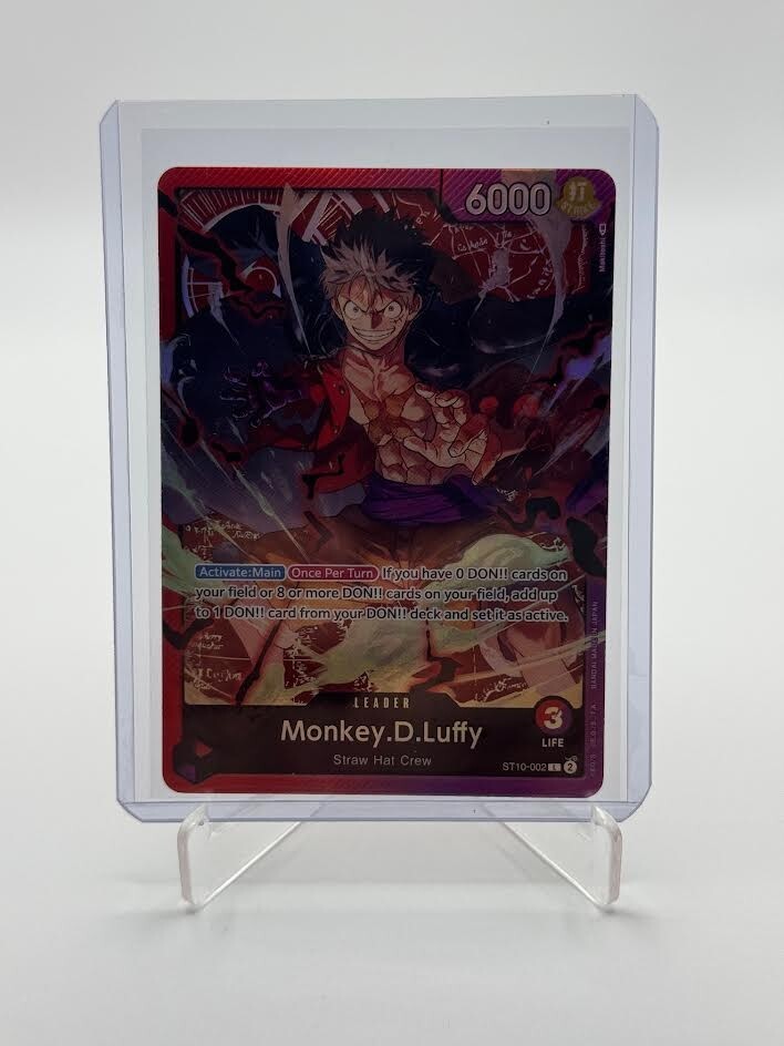 Monkey.D.Luffy - ST10-002 - Leader -Foil - NM - English - One Piece Card Game