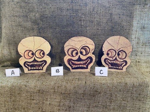 U Choose Vintage Inspired Toothy Skeleton Skull Halloween Cardstock Decoration - Picture 6 of 11