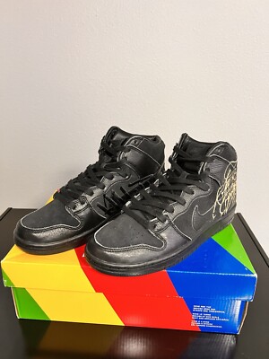 Size 8.5 - Nike Dunk High SB x FAUST Black 2022