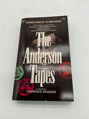The Anderson Tapes by Lawrence Sanders 1969 Paperback Dell Publishing. BE