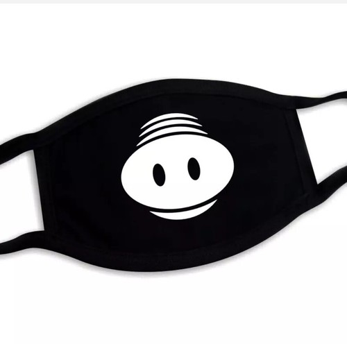 ๐ฅ Cartoon Face Mask ๐ Cover Funny Unisex Teeth Mouth Black 100% Cotton Printed - Picture 23 of 73