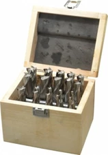 Value Collection 3/16 to 3/4", 2, 4 Flute Square End Mill Set
