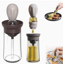 Olive Oil Bottle (x2) Dispenser 2in1  with Brush-Kitchen-food-chef-cooking