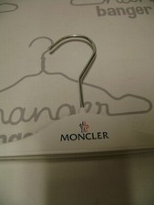 MONCLER WHITE PLASTIC 14 1/2" PANT SKIRT ADJUSTABLE HANGERS SET 20