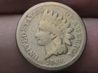 1860 Copper Nickel Indian Head Cent Penny- Rounded Bust, Good Details