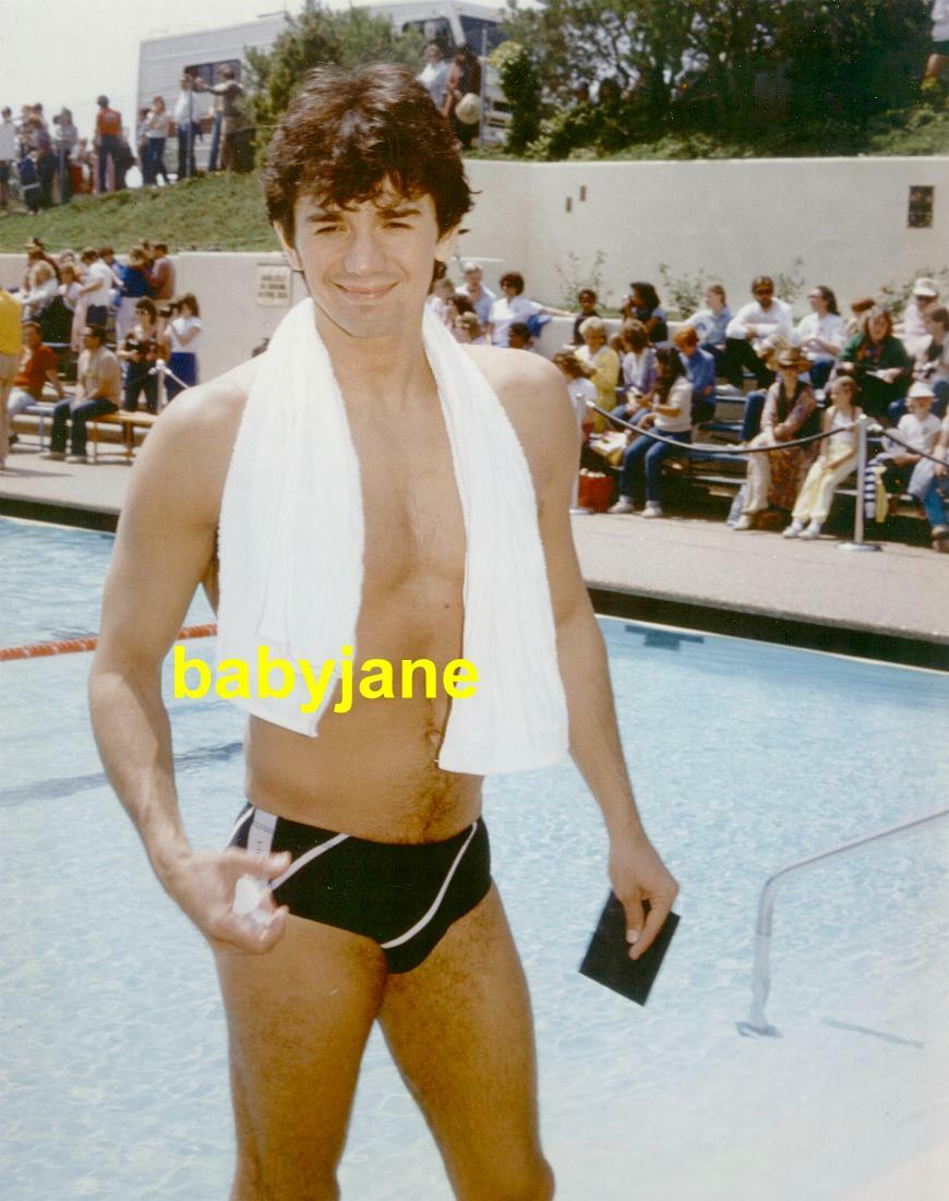 008 ADRIAN ZMED BARECHESTED TINY BATHING SUIT BATTLE OF THE NETWORK STARS PHOTO