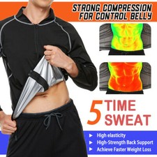 Men's Sauna Suit - Heat Trapping Shirt Hot Sweat Body Shaper Tops