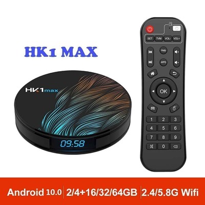 Android 10.0 HK1MAX TV-Box RK3318 Quad Core 2.4G/5G Wifi BT 4K HDR Media Player