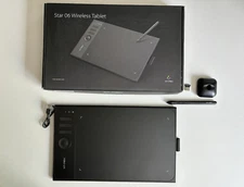 XP Pen Wired Drawing Tablet Model Star 06C V2 w Pen and Holder Included in Box