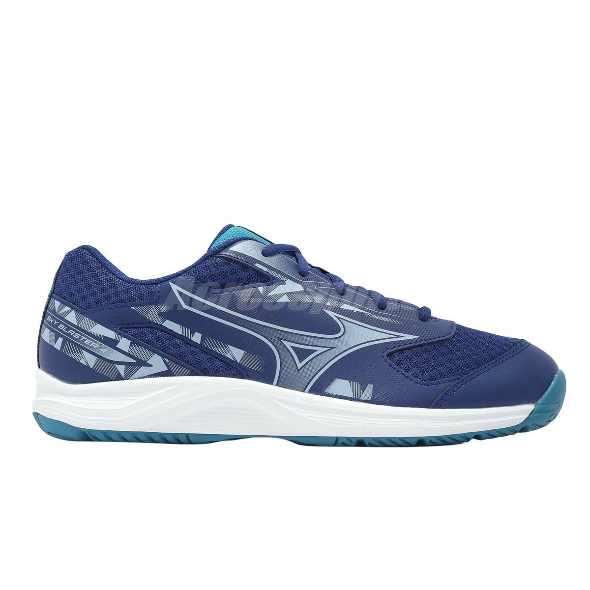 Mizuno Sky Blaster 4 Wide Navy White Men Badminton Sports