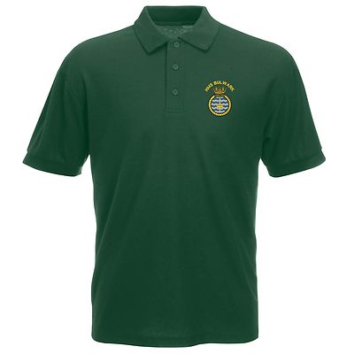 OFFICIAL HMS Bulwark Polo Shirt Embroidered Logo