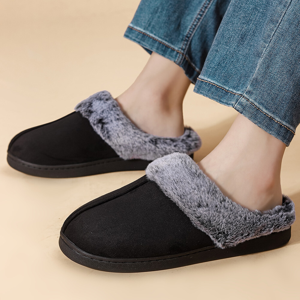 SAOLA Pantofole da casa donna uomo suola in gomma memory foam pantofole da camera da letto per interno