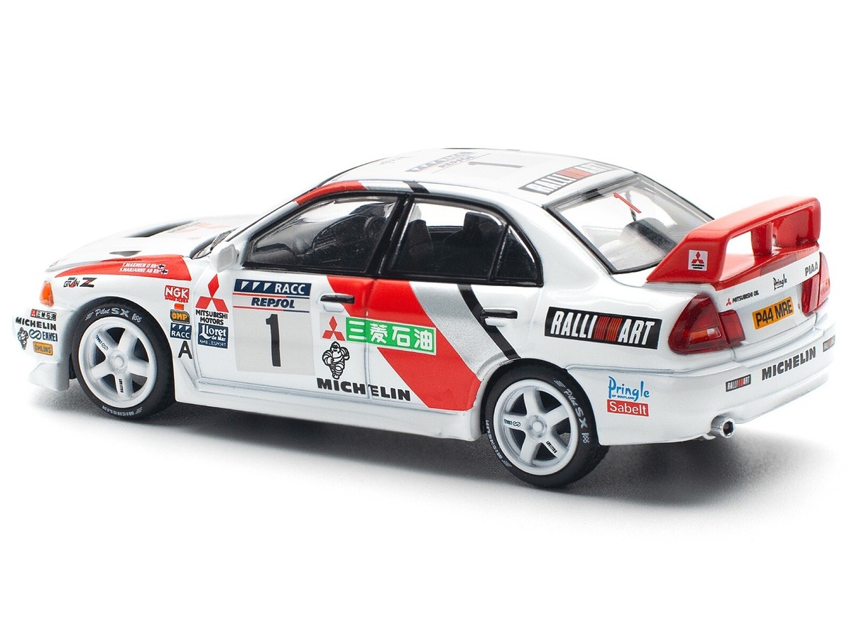 MITSUBISHI LANCER EVO IV RHD #1 WINNER RALLY CATALUNYA 1/64 BY POP