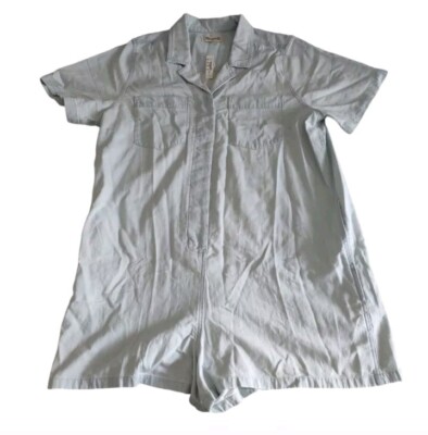 NWT Madewell XXL Denim Relaxed Coverall Romper Castleton Wash