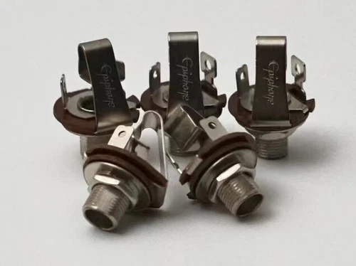 5pcs Epiphone Guitar Open Output 1/4'' Jack Socket For LP Les Paul / SG / ES