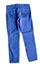 Hollister Jegging Polka Dots Jeans Bottoms Women's Size 5 W 27 Blue Green