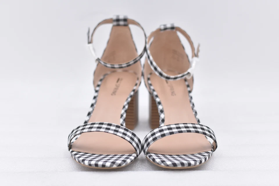 Women's Call It Spring Womens Stangarone Dress Sandals in Black & White SIze 7.5 - Image 2 of 4