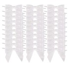 AIMUDI 50 White Satin Ribbon Twist Tie Bows 3.5" Wedding Treat Bag Cake Pop Gift — photo 1
