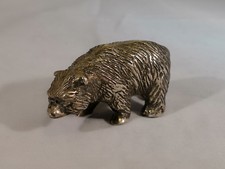 Orso bruno bianco argento 800 egiziano vintage antico Egitto animali collezione