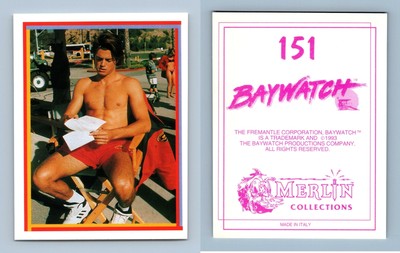 David Charvet Learning Lines - Baywatch #151 Merlin 1993 Aufkleber