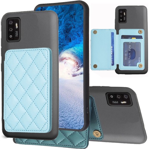 ZTE ZMAX 5G Z7540 Wallet Kickstand Case Protective Shockproof Credit Card Slot - Picture 44 of 52