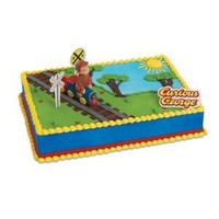 Bakery Crafts - Curious George Train Cake Decorating Topper Kit, Train:4x3, Ne on sale Bakery Crafts - Curious George Train Cake Decorating Topper Kit, Train:4x3, Ne on sale