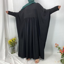 Dubai Women Abaya Long Robes Evening Kaftan Batwing Sleeve Maxi Dress Ramadan