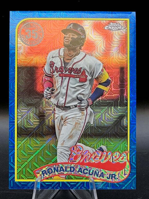 2024 Topps Silver Pack T89C-28 Ronald Acuna Jr 1989 Blue /150