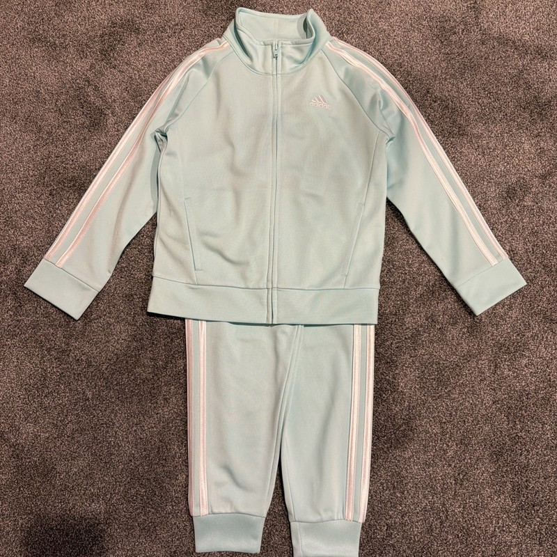 Adidas Youth Girls 2-piece Track Suit Set Size 6 Brand New With Tags