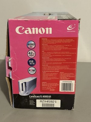 Canon CanoScan フィルムスキャナー FS4000US Canon CanoScan FS4000US Scanner for sale online | eBay