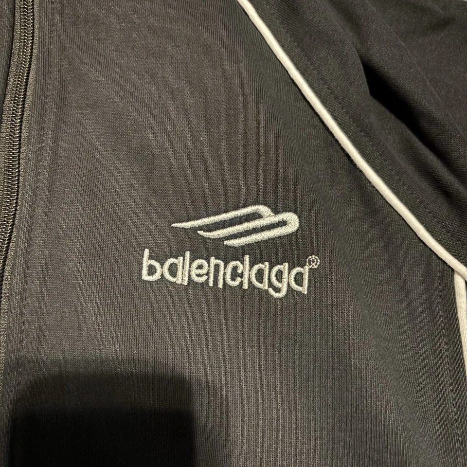 Chaqueta de Pista Balenciaga Blanco y Negro Talla Grande Para Hombre Nueva con Etiquetas Foto 3 de 4