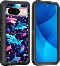 For Pixel 8 Case,Full Body Shockproof Drop Protection Dust Proof Heavy Duty 3-La