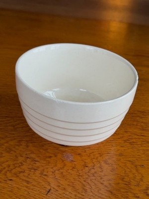 Vintage Ceramic Off-White Cream Soup / Cereal Bowl, cat dish, trinket dish