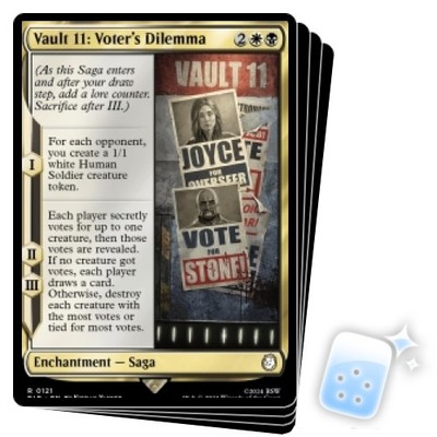 VAULT 11: VOTER'S DILEMMA X4 Universes Beyond: Fallout Magic MTG MINT CARD