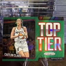 2025 Panini Prizm WNBA Caitlin Clark Top Tier Green Prizm #8 Indiana Fever