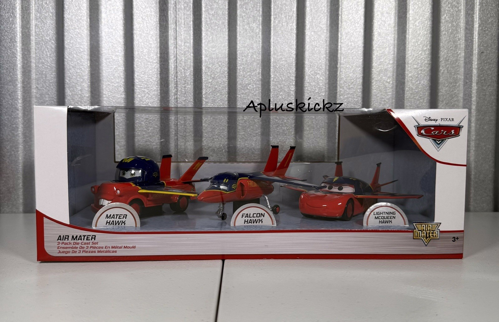 Disney Parks CARS Air Mater 3 Pack Die-Cast Set Lightning McQueen Falcon NEW!